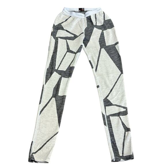 Icebreaker Merino 250 Vertex Leggings Sz XS Fractured Landscapes Base Layer - Picture 5 of 13